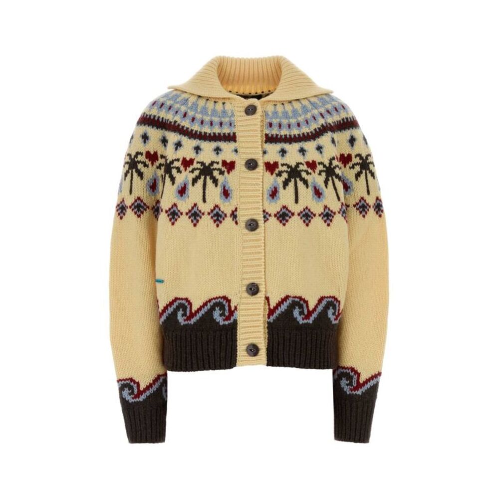 Alanui Women Embroidered Wool Sweet Winter Cardigan